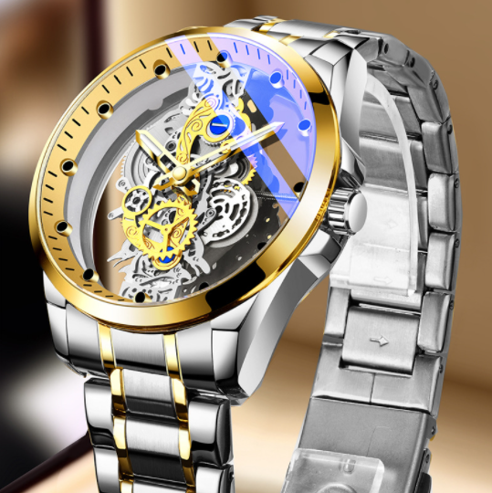 Reloj de cuarzo automático esqueletizado