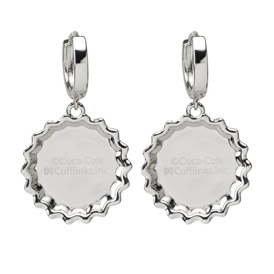 Coca-Cola Red Bottle Cap Earrings