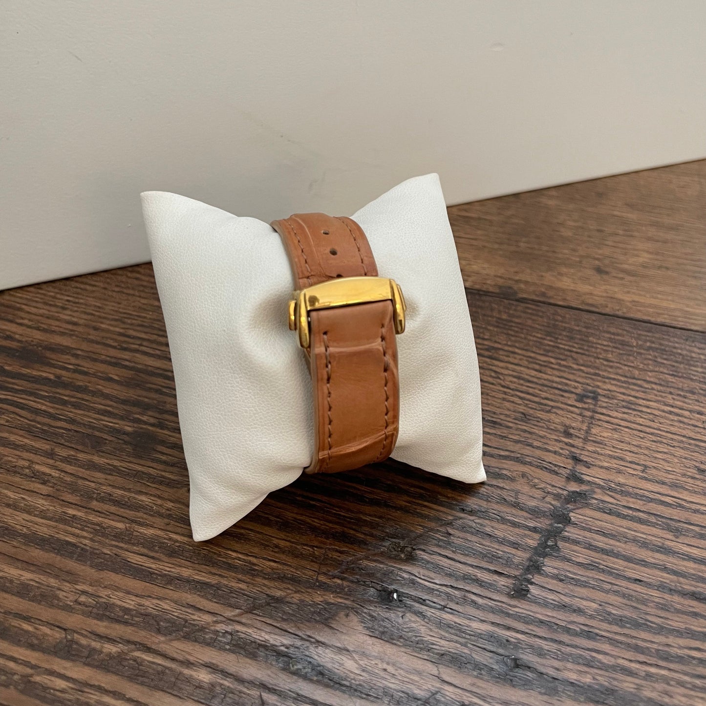 Bracelet Apple Watch, alligator mat tannage naturel