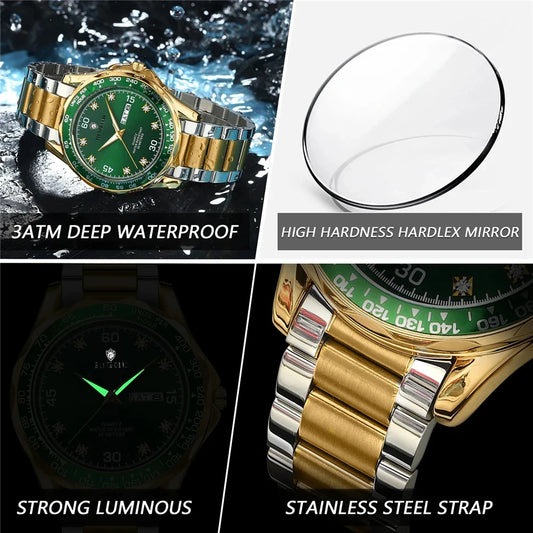 New Luxury Designer Fashion Quartz Wristwatches Diamond Watch For Man Gifts Men Automatic Watches Mens Digital Sports Clock