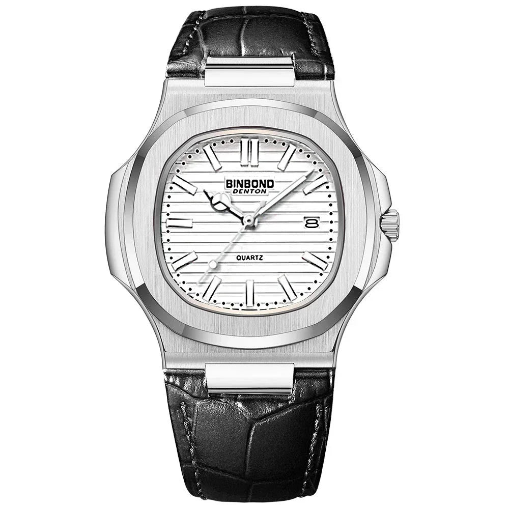 Nouvelles montres décontractées d'affaires à quartz montres-bracelets or rose horloge hommes montre de luxe montres automatiques pour hommes noir Relogio Masculino