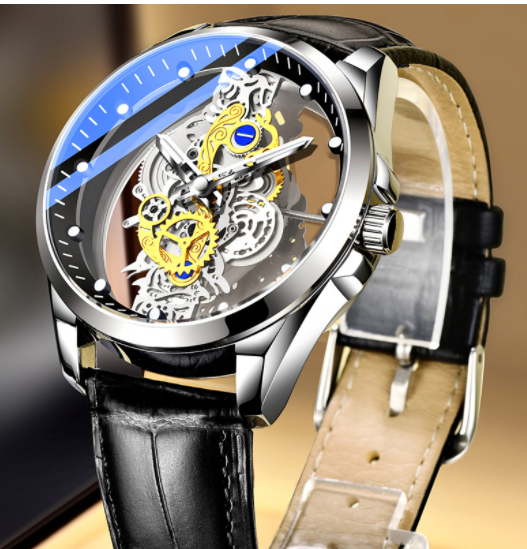 Reloj de cuarzo automático esqueletizado