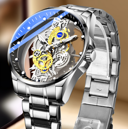 Reloj de cuarzo automático esqueletizado