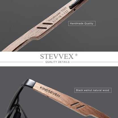 Luxury  Bamboo Wood Design Polarized Elegant High Quality Men Sunglasses Mirror Lens Handmade Fashion UV400 Eyewear Accessories