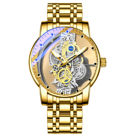 Reloj de cuarzo automático esqueletizado