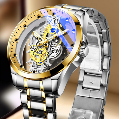 Reloj de cuarzo automático esqueletizado