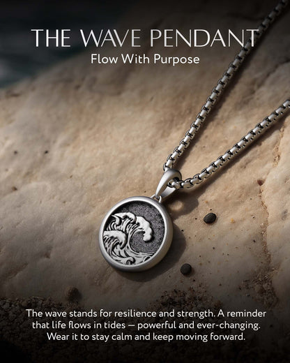 Wave Pendant Necklace