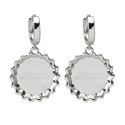 Coca-Cola Red Bottle Cap Earrings