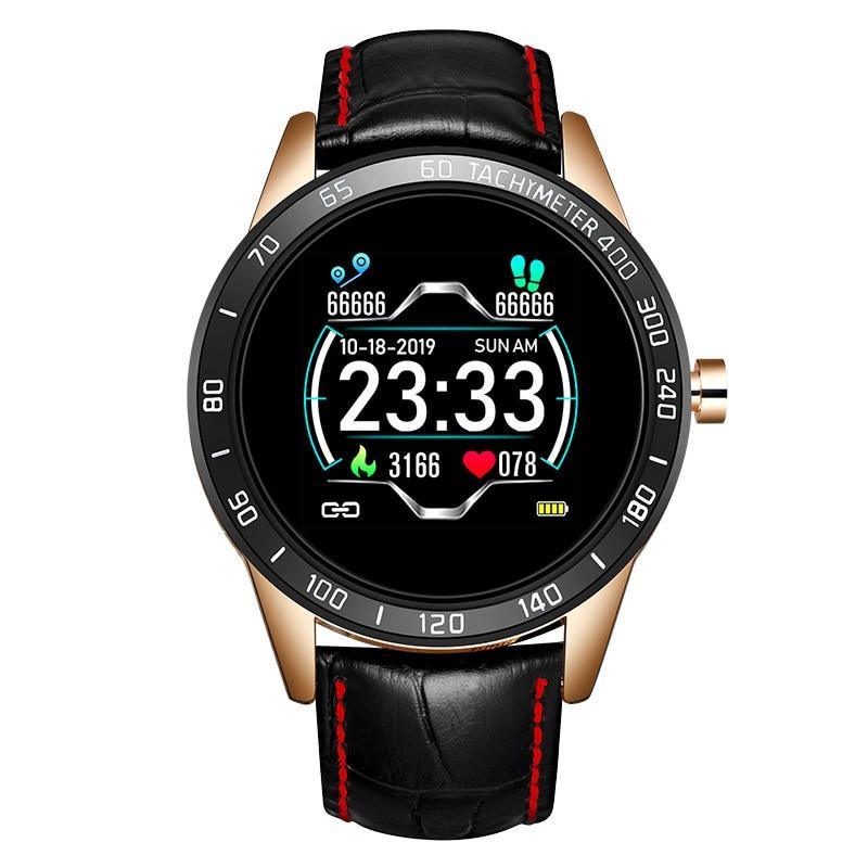 Reloj inteligente moderno de lujo para hombres y mujeres con pantalla LED a color y rastreador de presión arterial y frecuencia cardíaca con modo multifunción y rastreador de actividad física