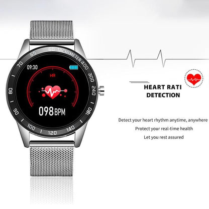 Reloj inteligente moderno de lujo para hombres y mujeres con pantalla LED a color y rastreador de presión arterial y frecuencia cardíaca con modo multifunción y rastreador de actividad física
