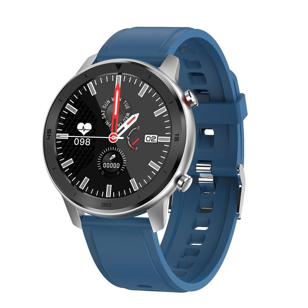 Reloj inteligente moderno de pantalla táctil redonda completa para hombres, estilo de lujo para negocios, con protección IP68 impermeable y monitor de presión arterial y frecuencia cardíaca, 5 días en espera