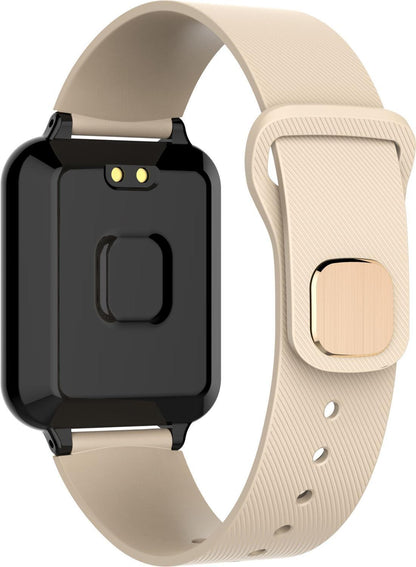 Reloj inteligente moderno B57 con protección impermeable IP67 y monitor de ritmo cardíaco y presión arterial, reloj deportivo unisex para hombres y mujeres