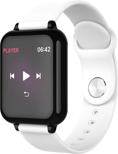 Reloj inteligente moderno B57 con protección impermeable IP67 y monitor de ritmo cardíaco y presión arterial, reloj deportivo unisex para hombres y mujeres
