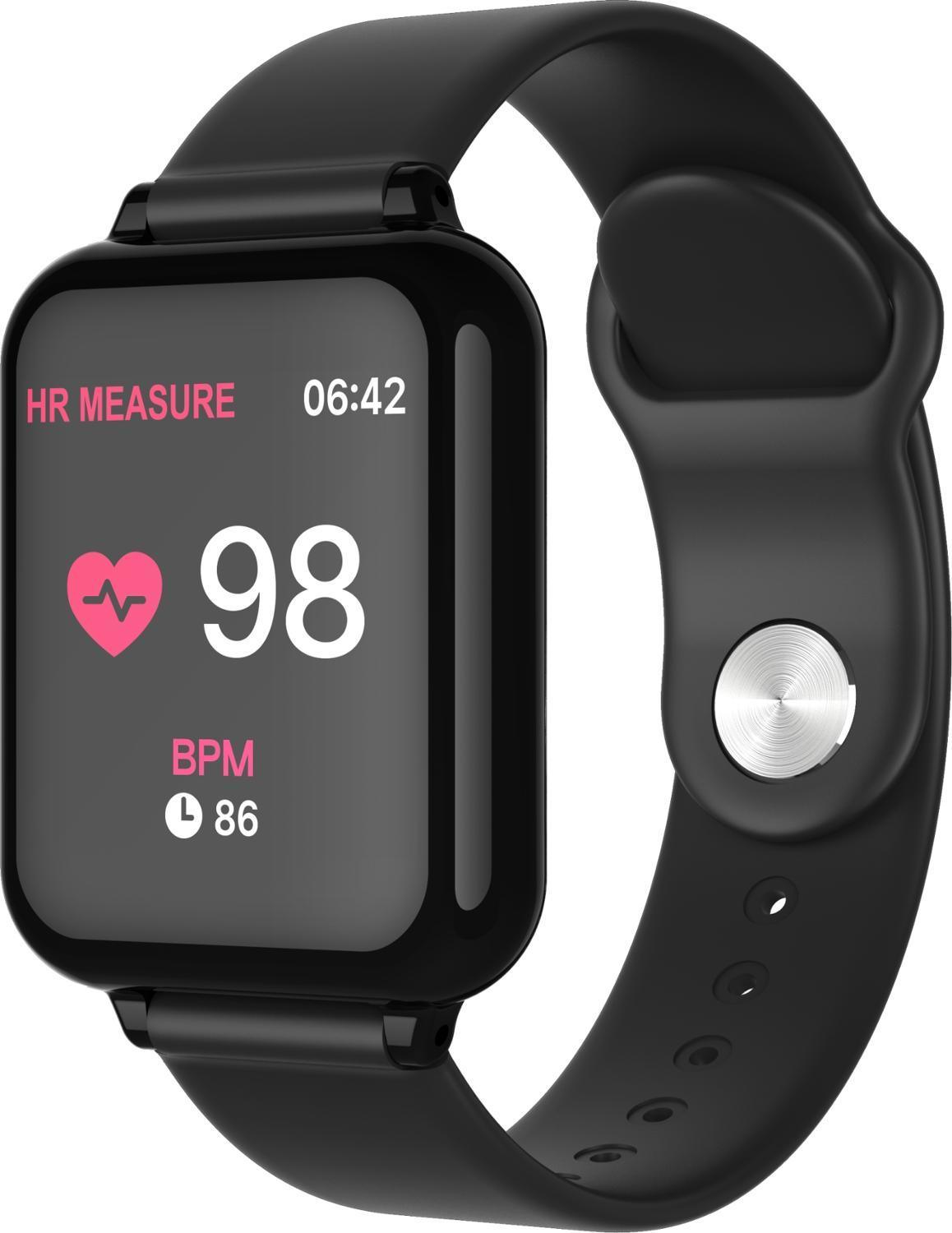 Reloj inteligente moderno B57 con protección impermeable IP67 y monitor de ritmo cardíaco y presión arterial, reloj deportivo unisex para hombres y mujeres