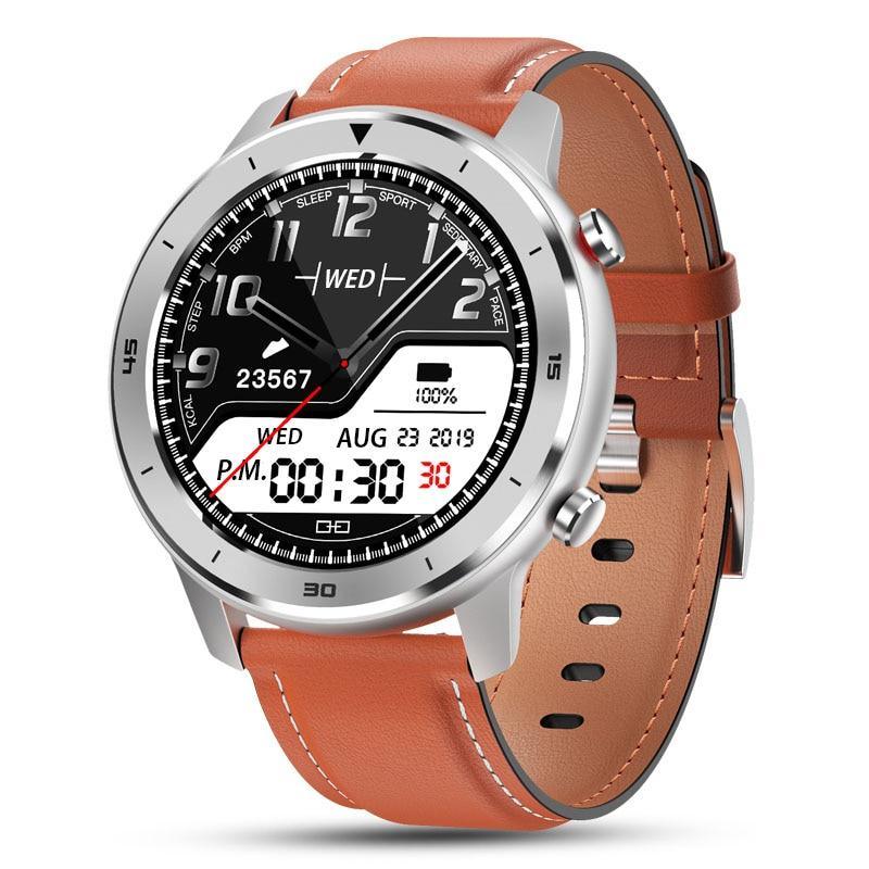 Reloj inteligente moderno de pantalla táctil redonda completa para hombres, estilo de lujo para negocios, con protección IP68 impermeable y monitor de presión arterial y frecuencia cardíaca, 5 días en espera