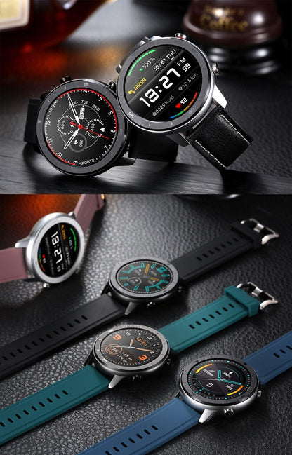 Reloj inteligente moderno de pantalla táctil redonda completa para hombres, estilo de lujo para negocios, con protección IP68 impermeable y monitor de presión arterial y frecuencia cardíaca, 5 días en espera