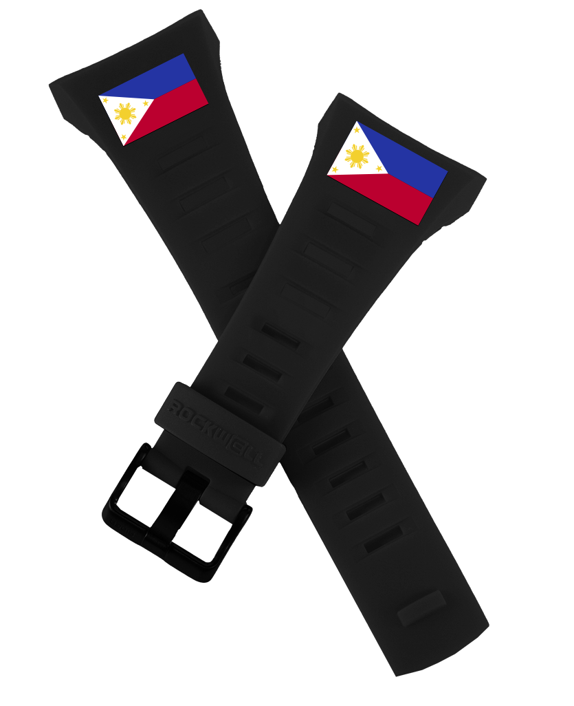 Reloj Coliseum Fit™ Banderas del Mundo Edición N-Z (Phantom Black)
