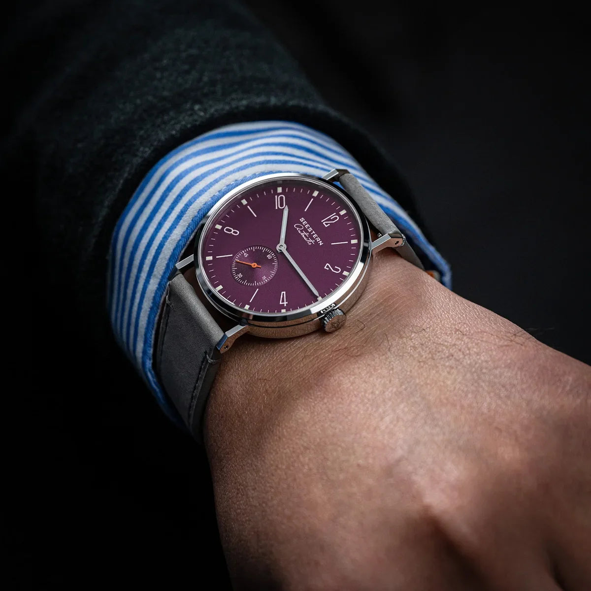 SEESTERN 2024 New Men Watch Automatic Business Wristwatches ST1701 Movement Ultra Thin Clock Top Brand Luxury  Fashion Casual