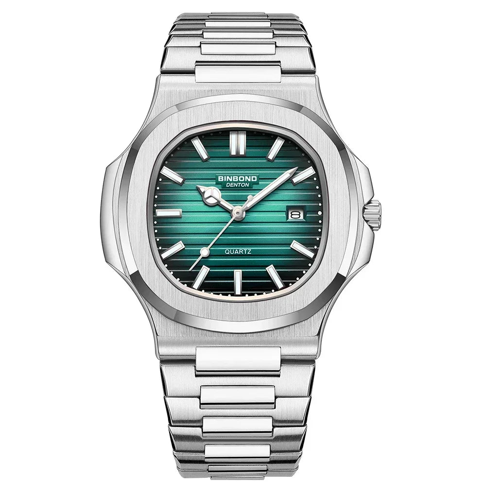 Nuevos relojes de pulsera de cuarzo informales de negocios, reloj de oro rosa para hombre, reloj de lujo, relojes automáticos para hombre, Reloj Masculino negro