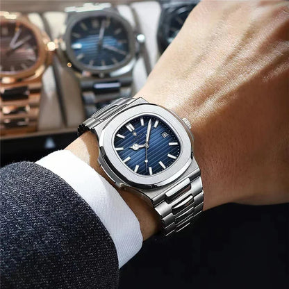 Nuevo reloj de movimiento informal de negocios para hombre, relojes de lujo automáticos, relojes de pulsera de cuarzo de moda para hombre, regalos Relogio Masculino