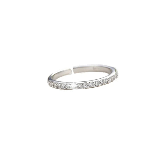 925 Sterling Silver Single Row Zircon Rings For Women Wedding Luxury Party Jewelry Accessories Wholesale Jewellery Money 925