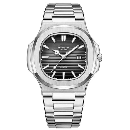 Nouvelle Suisse Homme Décontracté Or Rose Horloge Montre Homme Luxe Montres Automatiques Hommes Mode Montres-bracelets à Quartz Tudo Por 1 Real