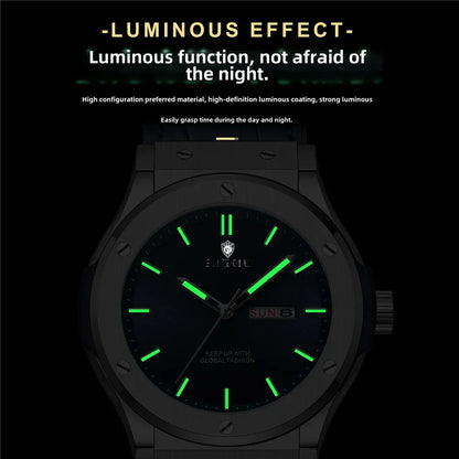 Fashion Quartz Wristwatches New Gifts Sports Leather Mens Automatic Watches For Man Luxury Automatic Watch Men Digital Clock