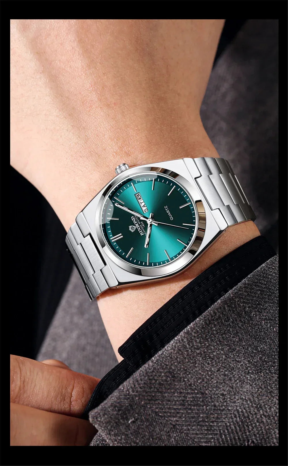 Nuevos regalos Casual Business Top Reloj azul para hombre Relojes de lujo automáticos Relojes de cuarzo de moda para hombre Relogio Masculino