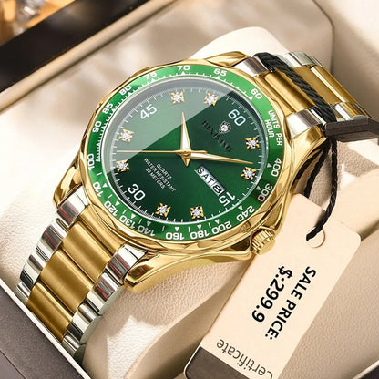 New Luxury Designer Fashion Quartz Wristwatches Diamond Watch For Man Gifts Men  Automatic Watches Mens Digital Sports Clock