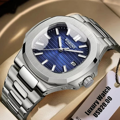 Nuevo reloj de movimiento informal de negocios para hombre, relojes de lujo automáticos, relojes de pulsera de cuarzo de moda para hombre, regalos Relogio Masculino