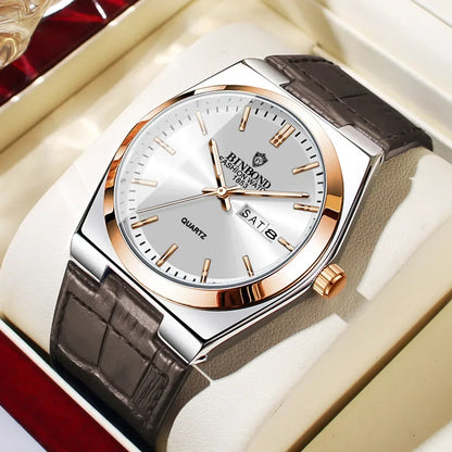 Nuevos regalos Casual Business Top Reloj azul para hombre Relojes de lujo automáticos Relojes de cuarzo de moda para hombre Relogio Masculino