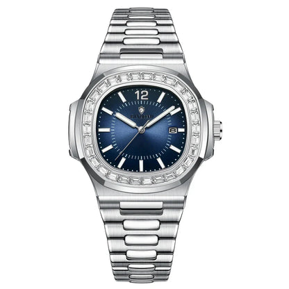 New Simple Digital Full Diamond Watch For Man Gifts Fashion Quartz Wristwatches Mens Automatic Watches Man Clock Montre Homme