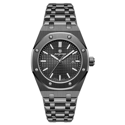 PAAZOMU Luxury Business Man Wristwatch Waterproof Luminous Date Men Watch Stainless Steel Fashion Quartz Watches For Men Reloj