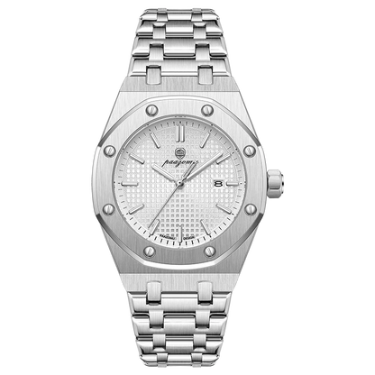 PAAZOMU Luxury Business Man Wristwatch Waterproof Luminous Date Men Watch Stainless Steel Fashion Quartz Watches For Men Reloj