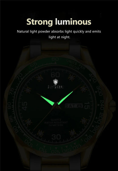 New Luxury Designer Fashion Quartz Wristwatches Diamond Watch For Man Gifts Men  Automatic Watches Mens Digital Sports Clock