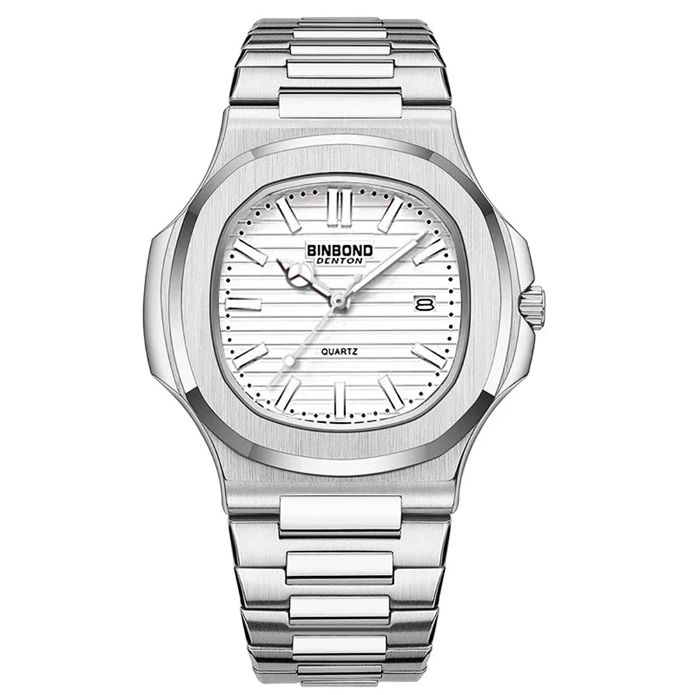 Nuevos relojes de pulsera de cuarzo informales de negocios, reloj de oro rosa para hombre, reloj de lujo, relojes automáticos para hombre, Reloj Masculino negro