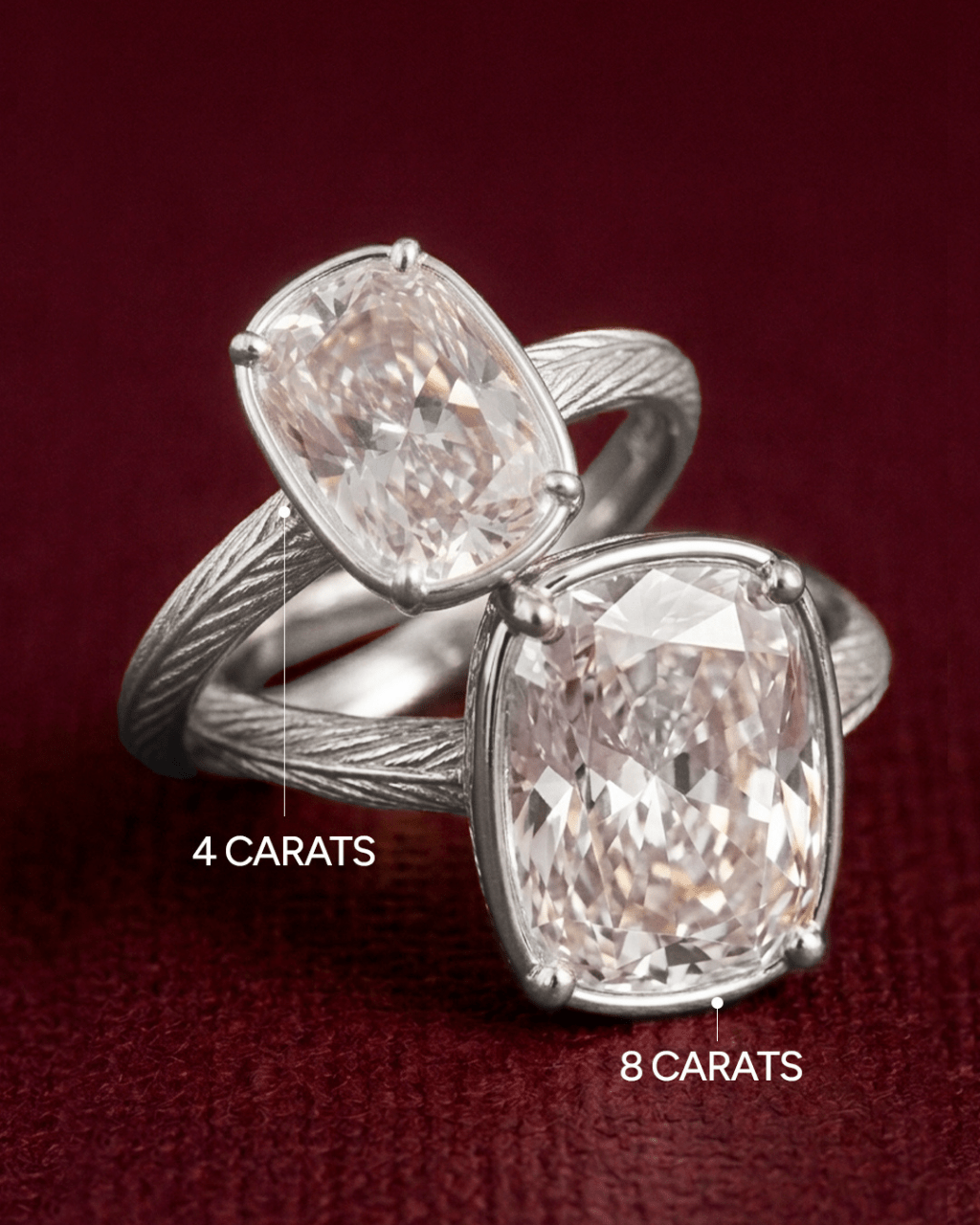 Sterling Silver Mini Elongated Cushion Ring