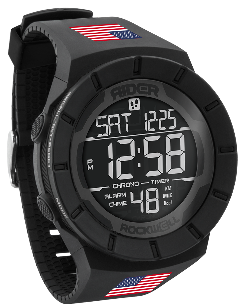 Reloj Coliseum Fit™ Banderas del Mundo Edición N-Z (Phantom Black)