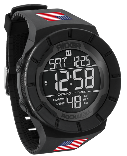 Reloj Coliseum Fit™ Banderas del Mundo Edición N-Z (Phantom Black)