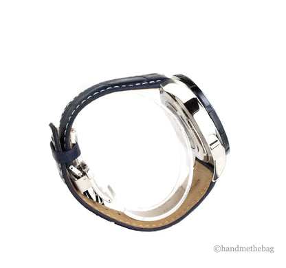 Montre Citizen Blue Angels Skyhawk AT avec bracelet en cuir imprimé crocodile