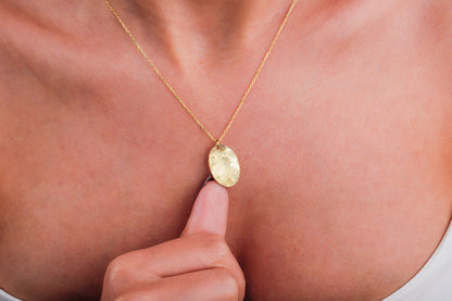 Actual Fingerprint and  Handwriting Necklace - Sterling Silver Memorial Jewelry