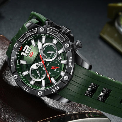 Mini Focus Nouvelle Mode Sport Montres Hommes Étanche Bracelet en Silicone Montre-Bracelet Multifonction Aiguilles Lumineuses Pour Hommes