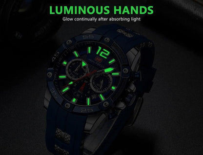 Mini Focus Nouvelle Mode Sport Montres Hommes Étanche Bracelet en Silicone Montre-Bracelet Multifonction Aiguilles Lumineuses Pour Hommes
