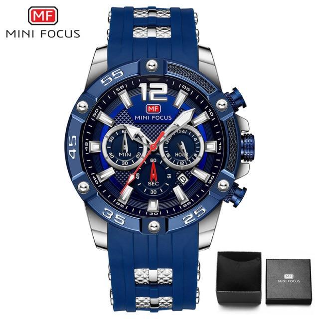 Mini Focus Nouvelle Mode Sport Montres Hommes Étanche Bracelet en Silicone Montre-Bracelet Multifonction Aiguilles Lumineuses Pour Hommes