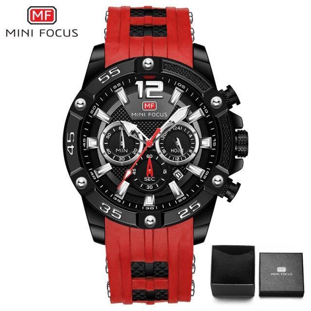 Mini Focus Nouvelle Mode Sport Montres Hommes Étanche Bracelet en Silicone Montre-Bracelet Multifonction Aiguilles Lumineuses Pour Hommes