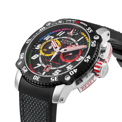 Torque - Grey Stainless Steel Swiss Sport Chrono Watch