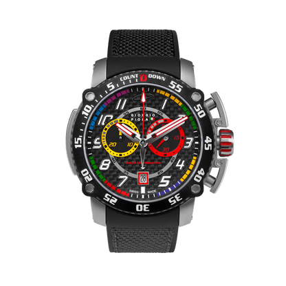 Torque - Grey Stainless Steel Swiss Sport Chrono Watch