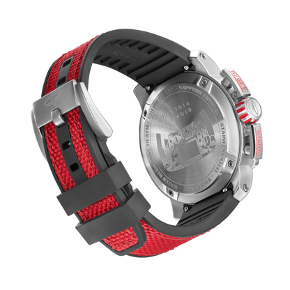 Torque - Red Stainless Steel Swiss Sport Chrono Watch